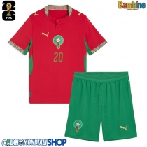 Maglie da calcio Marocco Ayoub El Kaabi #20 Prima Maglia Bambino Mondiali 2026  Manica Corta (+ Pantaloni corti)